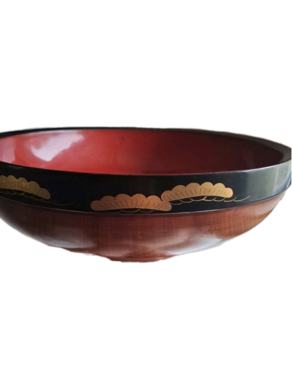 Vintage Japanese Lacqer Bowl Wooden
